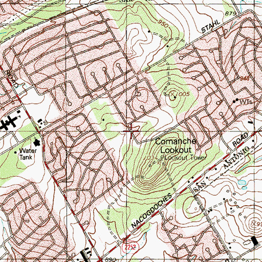 Topographic Map of Fox Run Elementary School, TX