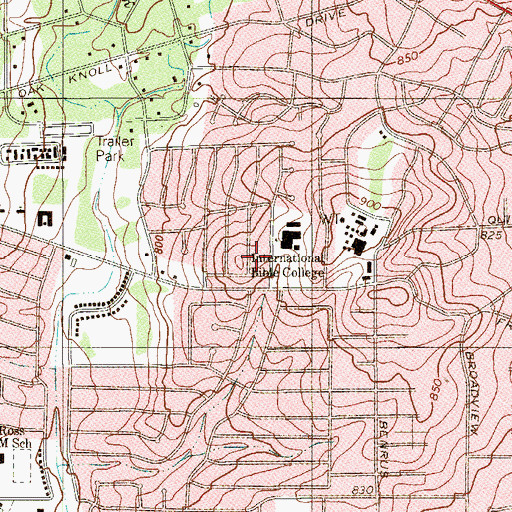 Topographic Map of Eduardo Villarreal Elementary School, TX