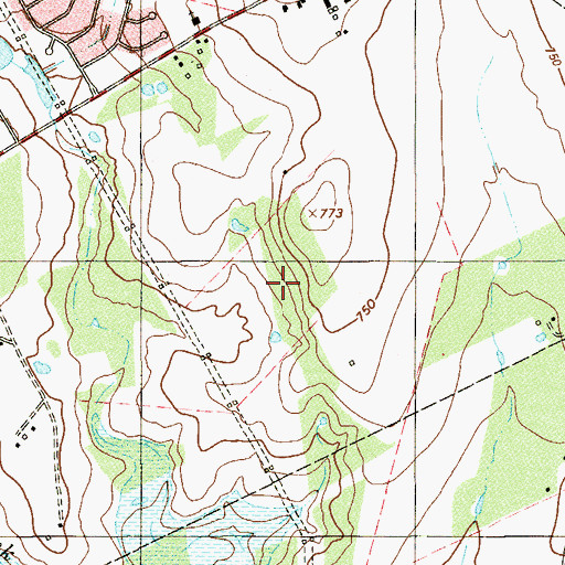 Topographic Map of Elolf Elementary School, TX