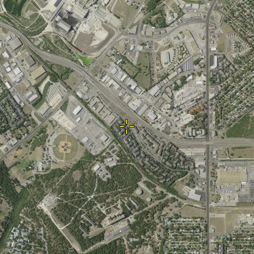 Aerial/Satellite Image of Center School, TX
