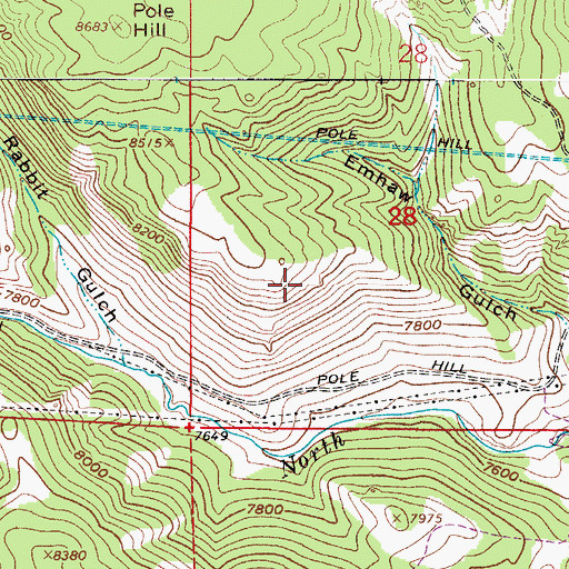 Topographic Map of South Side Dam, CO