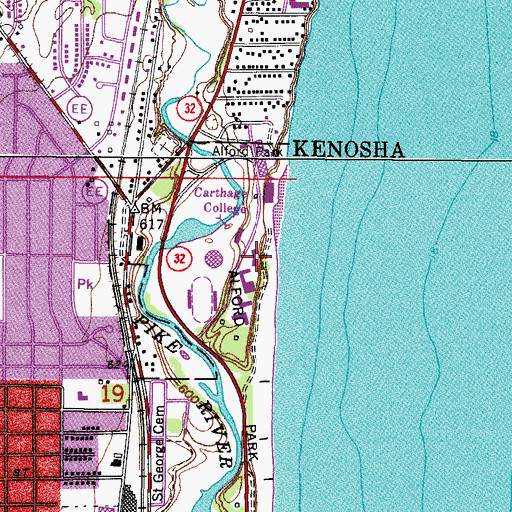Topographic Map of Tarble Residence Hall, WI