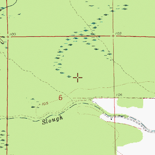 Topographic Map of Overflow National Wildlife Refuge, AR