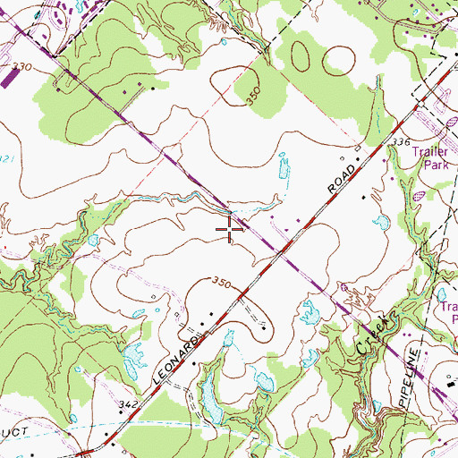 Topographic Map of Jane Long Middle School, TX