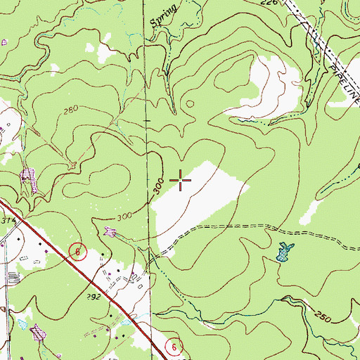 Topographic Map of Pebble Creek Elementary School, TX