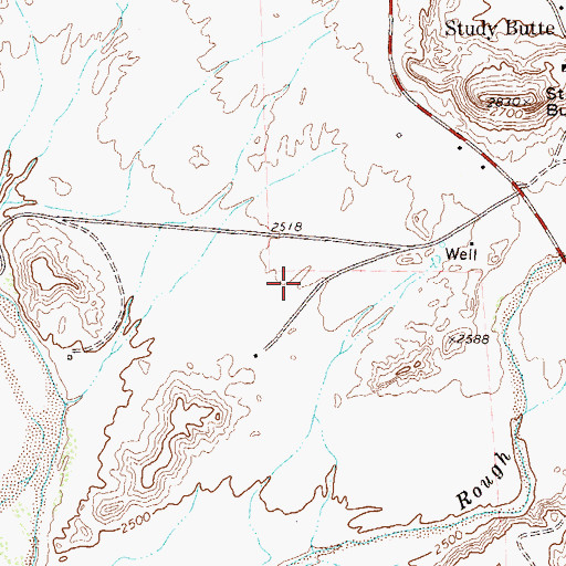 Topographic Map of Big Bend High School, TX