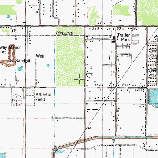 Topographic Map of H C Carleston Elementary School, TX