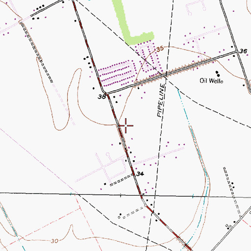 Topographic Map of R L Stevenson Elementary School, TX