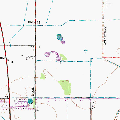 Topographic Map of Rancho Isabella Elementary School, TX