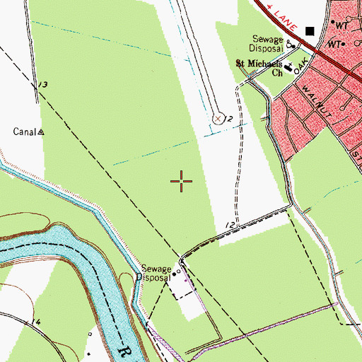 Topographic Map of Grady B Rasco Middle School, TX