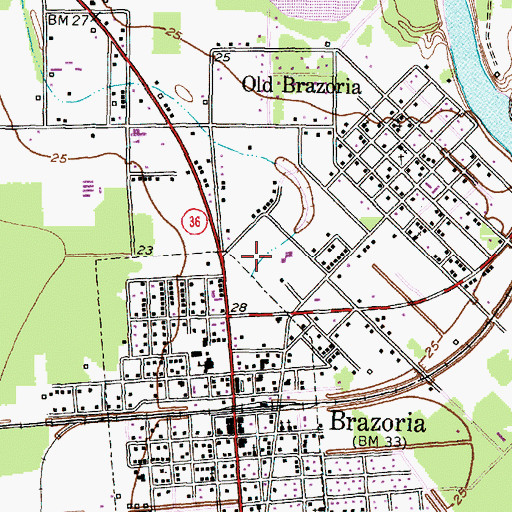 Topographic Map of Barrow Elementary School, TX