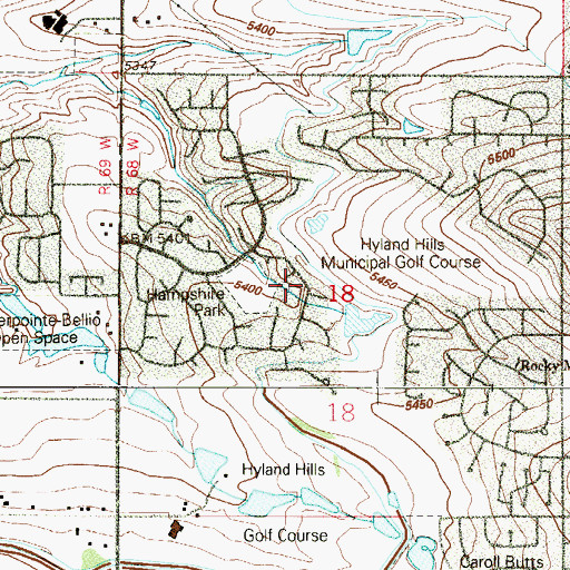 Topographic Map of Myers Number 1, 2 and 3 Dam, CO
