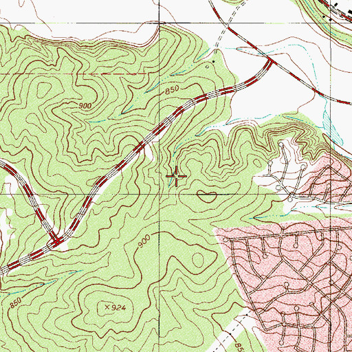 Topographic Map of Virginia A Myers Elementary School, TX