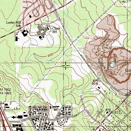 Topographic Map of Shirley Howsman Elementary School, TX