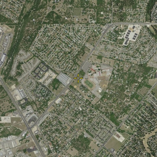 Aerial/Satellite Image of Sunset High School, TX