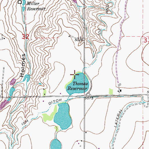 Topographic Map of Ide and Starbird Number 1 Dam, CO