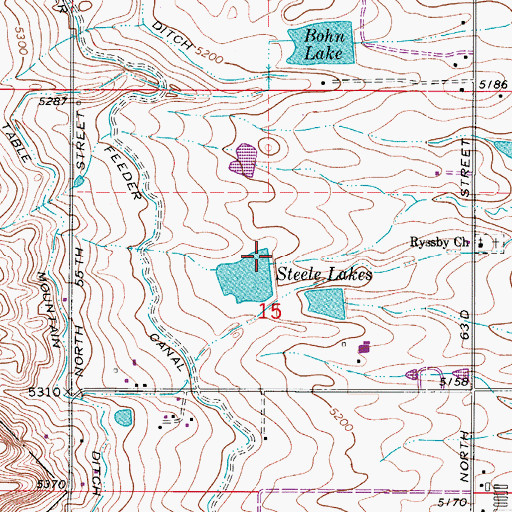 Topographic Map of Steele Brothers Number 1 Dam, CO