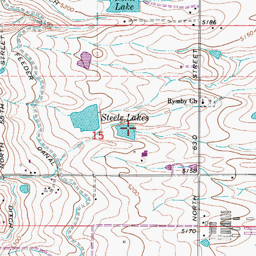 Topographic Map of Steele Brothers Number 2 Dam, CO