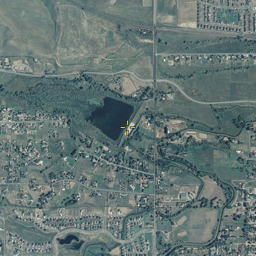 Aerial/Satellite Image of Leyden Dam, CO