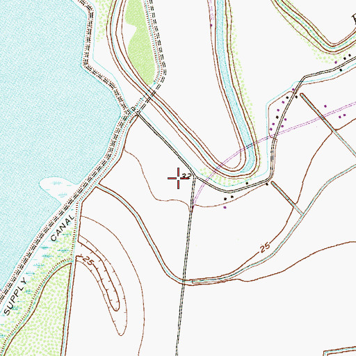 Topographic Map of Mary and Frank Yturria Elementary School, TX