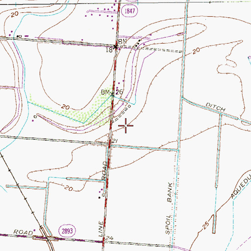 Topographic Map of Palmer - Laakso Elementary School, TX
