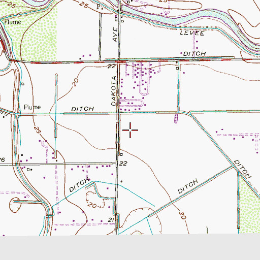 Topographic Map of Lopez High School, TX