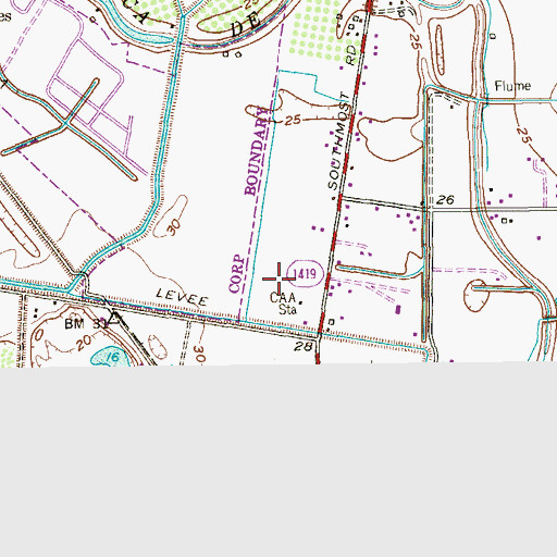 Topographic Map of Bruce Aiken Elementary School, TX
