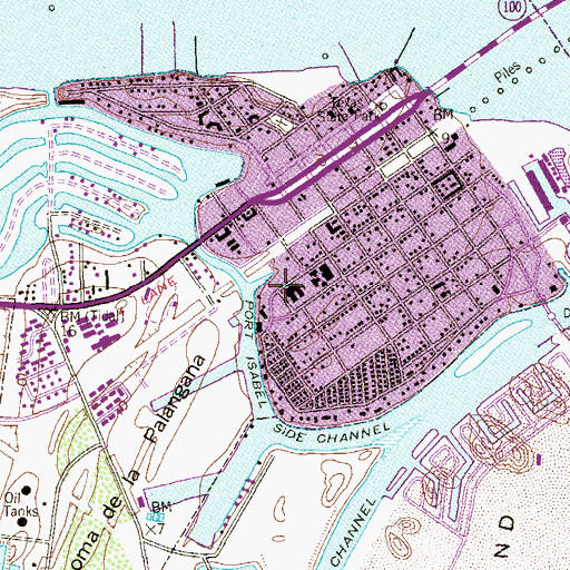 Topographic Map of Garriga Elementary School, TX