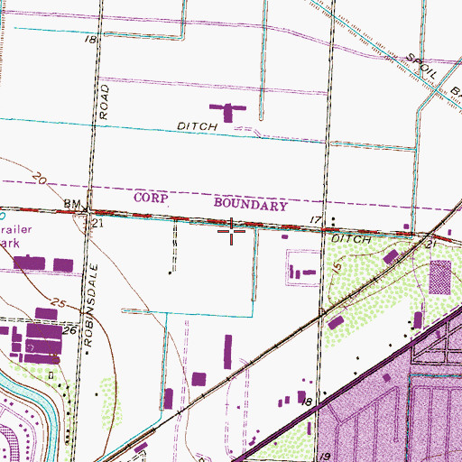 Topographic Map of Gonzalez Elementary School, TX