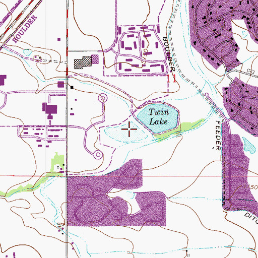 Topographic Map of Davis Number 1 Dam, CO