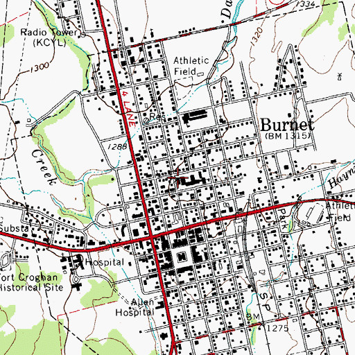 Topographic Map of QUEST High School, TX