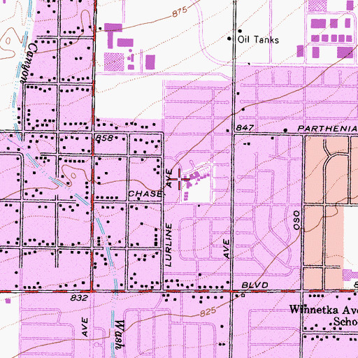 Topographic Map of Limerick Elementary School, CA