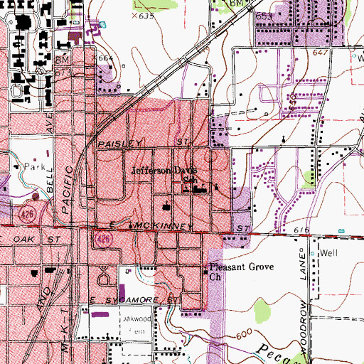 Topographic Map of Sullivan - Keller Early Childhood Center, TX