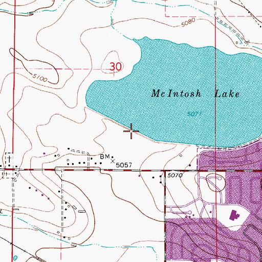 Topographic Map of McIntosh Dam, CO