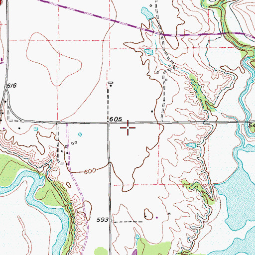 Topographic Map of Northwest Alliance Academy, TX