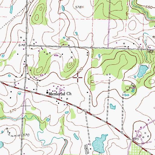Topographic Map of Billy Ryan High School, TX
