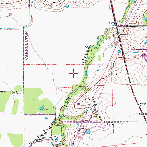 Topographic Map of Hebron Valley Elementary School, TX