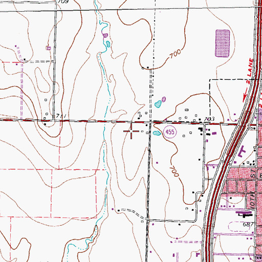Topographic Map of Chisom Trail Elementary School, TX