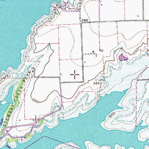 Topographic Map of Ethridge Elementary School, TX