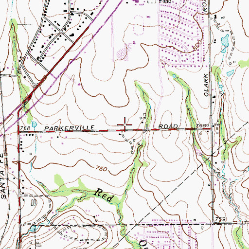 Topographic Map of W S Permenter Middle School, TX