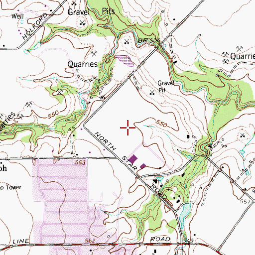 Topographic Map of Webb Middle School, TX