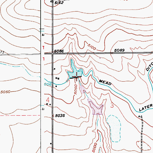 Topographic Map of Parmalee Dam, CO
