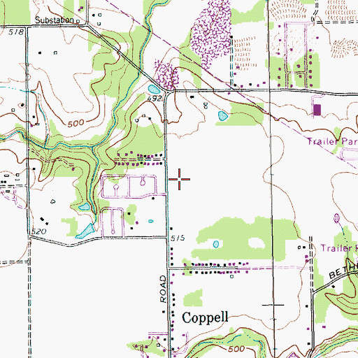 Topographic Map of Wilson Elementary School, TX