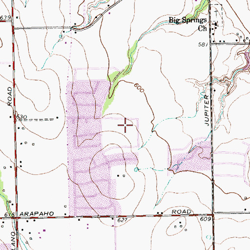 Topographic Map of Yale Elementary School, TX