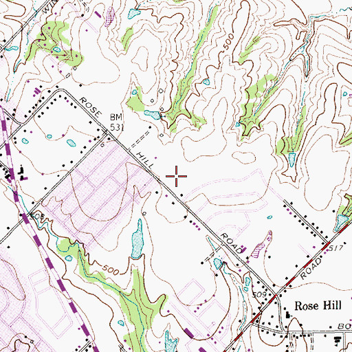Topographic Map of Shugart Elementary School, TX