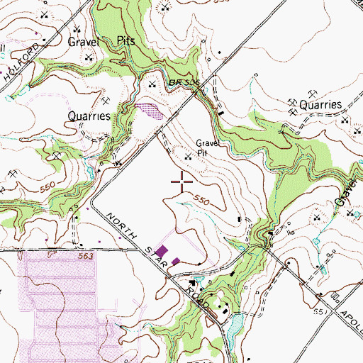 Topographic Map of Spring Creek Elementary School, TX