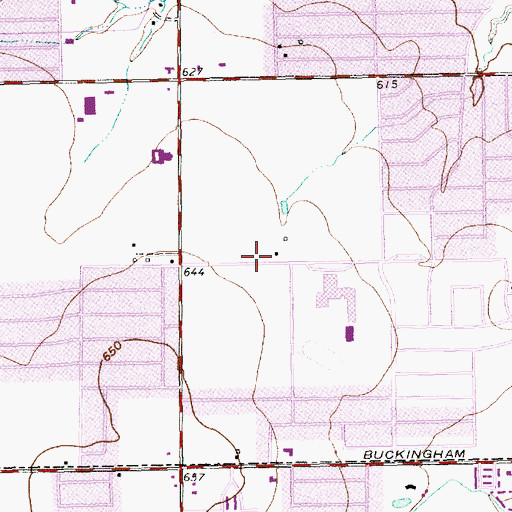 Topographic Map of Springridge Elementary School, TX