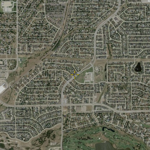 Aerial/Satellite Image of Ted Polk Middle School, TX