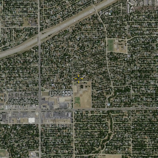 Aerial/Satellite Image of Thomas C Marsh Middle School, TX