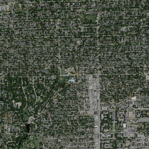 Aerial/Satellite Image of University Park Elementary School, TX